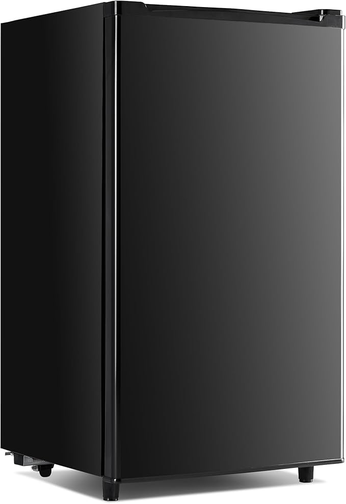 36" Side-by-Side Refrigerator and Freezer with 25 Cubic Ft. Total Capacity, Black